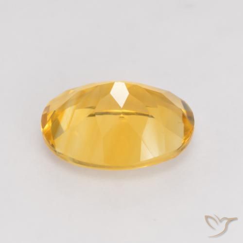 3.11克拉天然黄水晶，椭圆形，VVS-VS