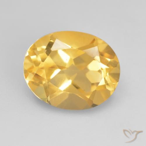 3.26ct 天然 中金 黄水晶, 椭圆形, VVS-VS