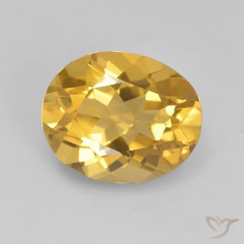 2.84ct 天然 中金 黄水晶, 椭圆形, VVS-VS