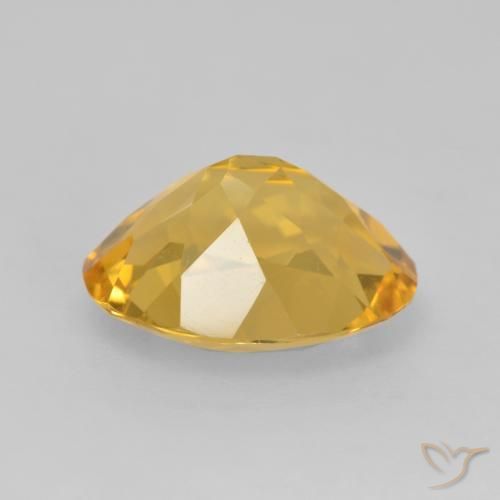 2.84克拉天然黄水晶，椭圆形，VVS-VS