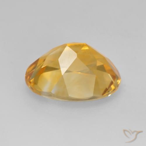 3.09克拉天然黄水晶，椭圆形，VVS-VS