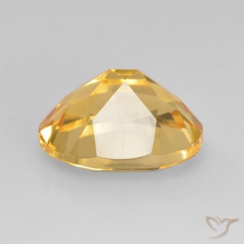 3.42克拉天然黄水晶，椭圆形，VVS-VS