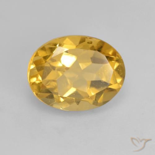 1.91克拉天然黄水晶，椭圆形，VVS-VS