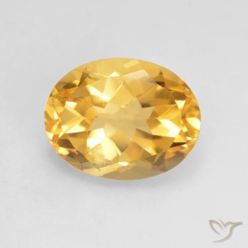 1.93ct 天然 亮金 黄水晶, 椭圆形, VVS-VS