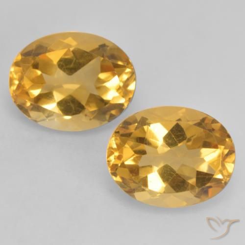 3.57ctw 天然 中深金色 黄水晶, 椭圆形, VVS-VS