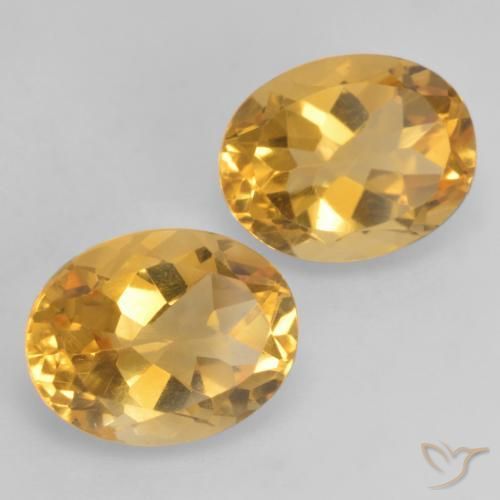 3.57克拉天然黄水晶，椭圆形，VVS-VS