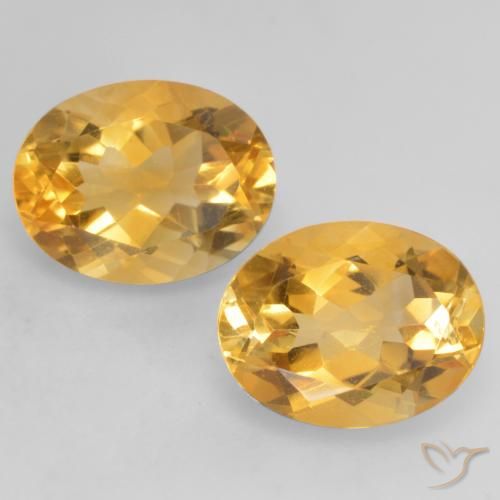 3.46ctw 天然 中深金色 黄水晶, 椭圆形, VVS-VS