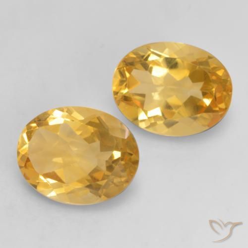 3.26克拉天然黄水晶，椭圆形，VVS-VS