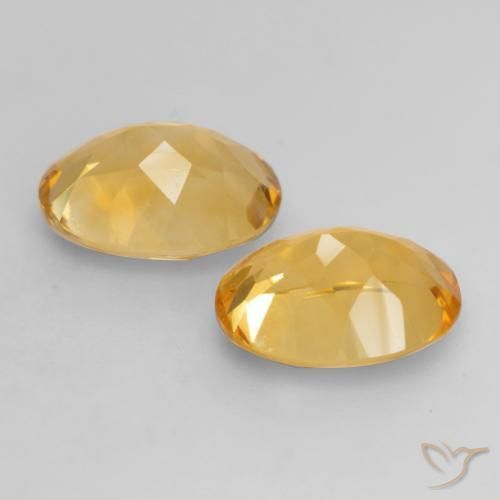3.26克拉天然黄水晶，椭圆形，VVS-VS