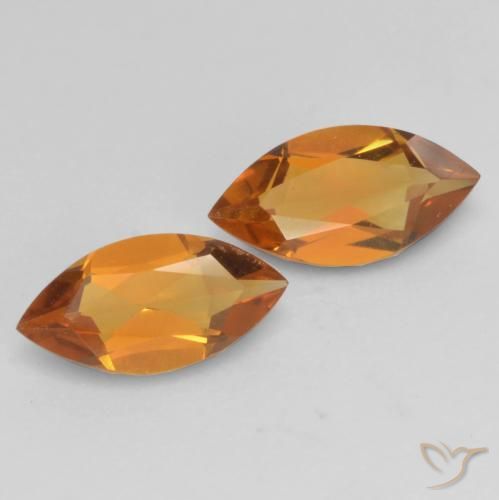 0.89克拉天然黄水晶，榄尖形，VVS-VS