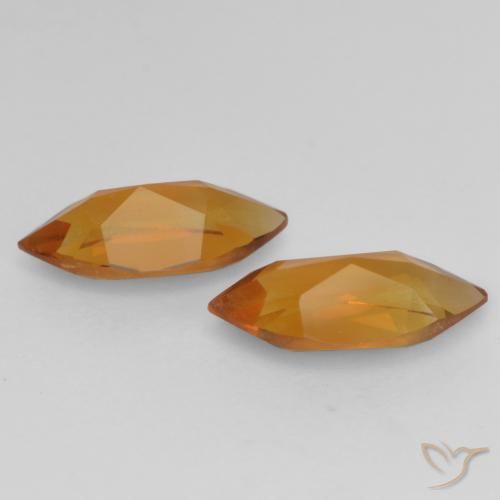 0.89克拉天然黄水晶，榄尖形，VVS-VS