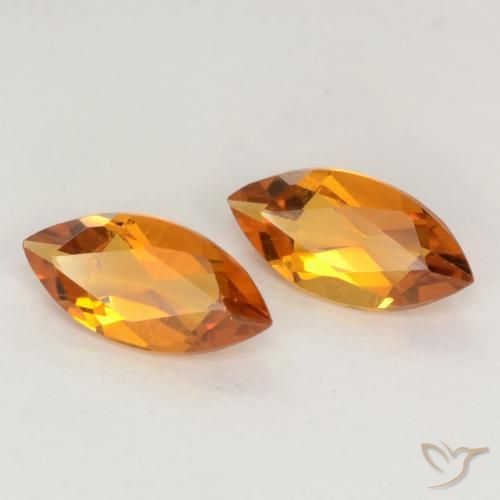 0.93克拉天然黄水晶，榄尖形，VVS-VS