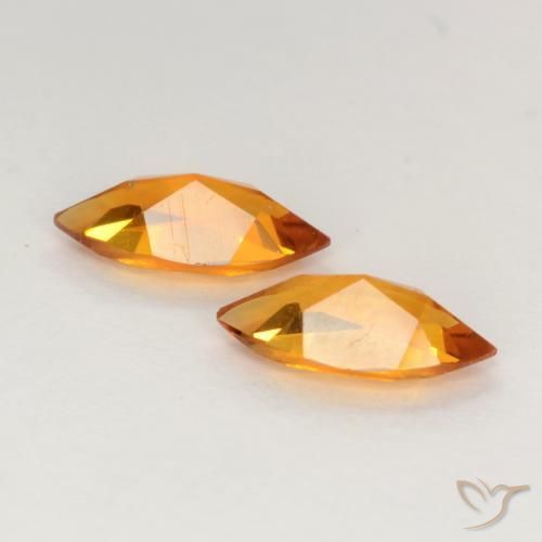 0.93克拉天然黄水晶，榄尖形，VVS-VS