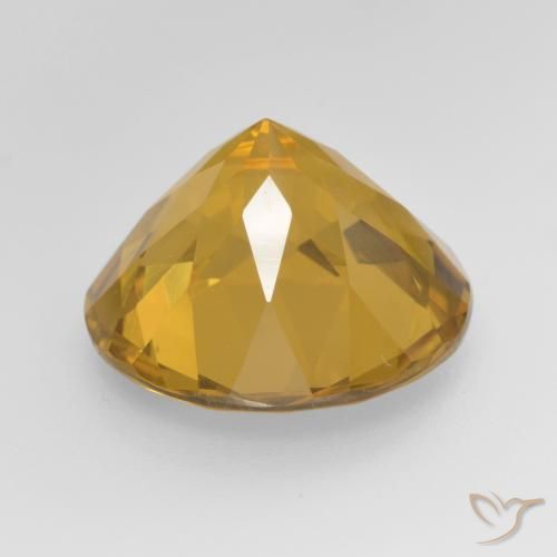 8.60克拉天然黄水晶，圆形的，VVS-VS