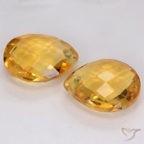 7.32克拉天然黄水晶，梨形，VVS-VS
