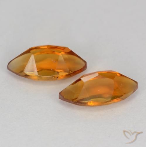 1.27克拉天然黄水晶，榄尖形，VS