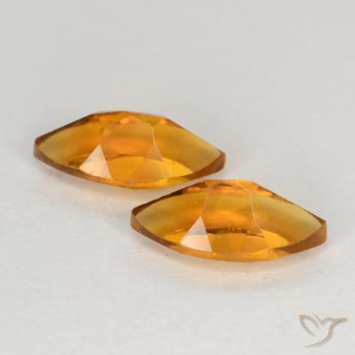 1.05克拉天然黄水晶，榄尖形，VS