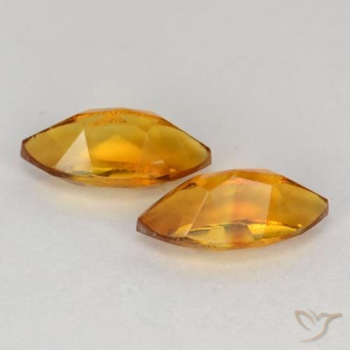 1.19克拉天然黄水晶，榄尖形，VS