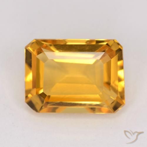 1.32ct 天然 橙金 黄水晶, 祖母绿式切割, VVS-VS