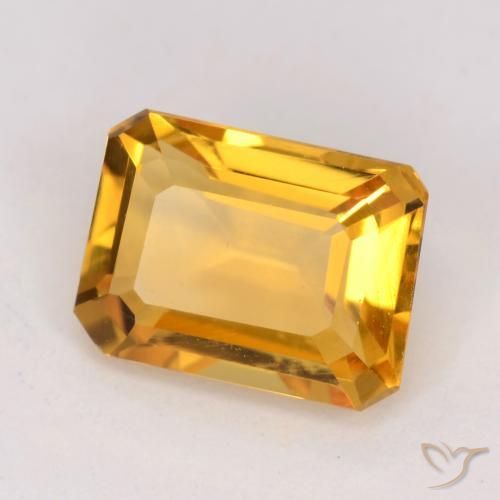 1.32克拉天然黄水晶，八边形，VVS-VS