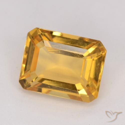 1.47克拉天然黄水晶，八边形，VVS-VS