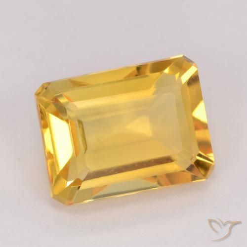 1.54克拉天然黄水晶，八边形，VVS-VS