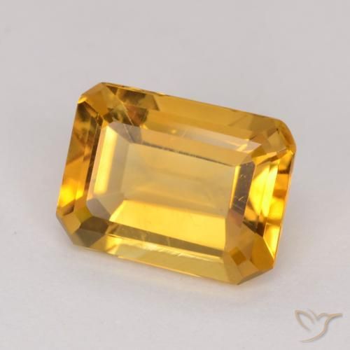 1.20克拉天然黄水晶，八边形，VVS-VS
