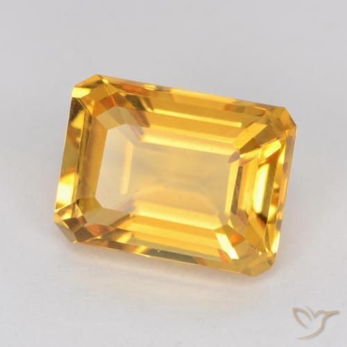 1.44克拉天然黄水晶，八边形，VVS-VS