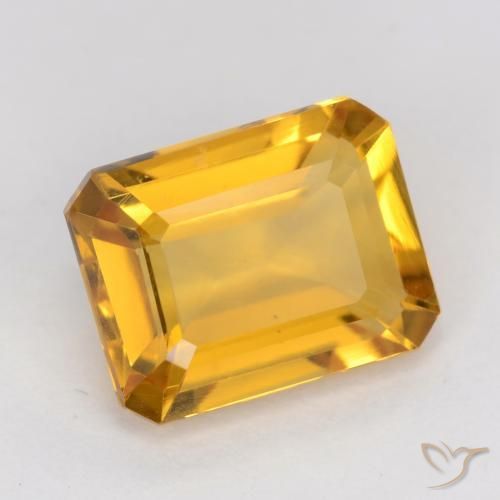 1.44克拉天然黄水晶，八边形，VVS-VS