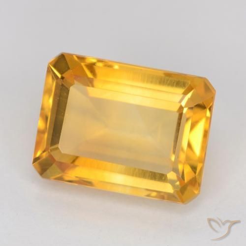 1.57克拉天然黄水晶，八边形，VVS-VS