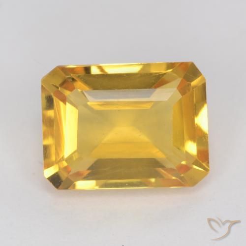 1.45ct 天然 金色 黄水晶, 祖母绿式切割, VVS-VS