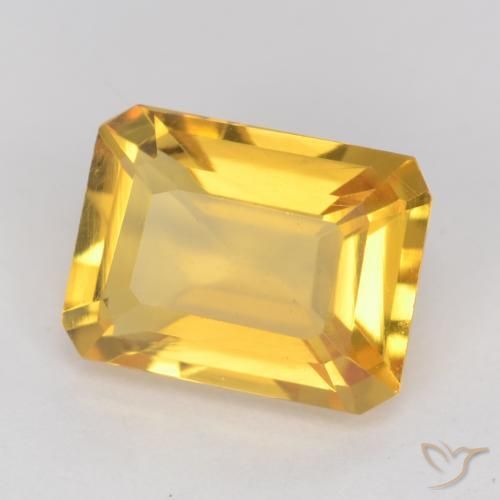 1.45克拉天然黄水晶，八边形，VVS-VS