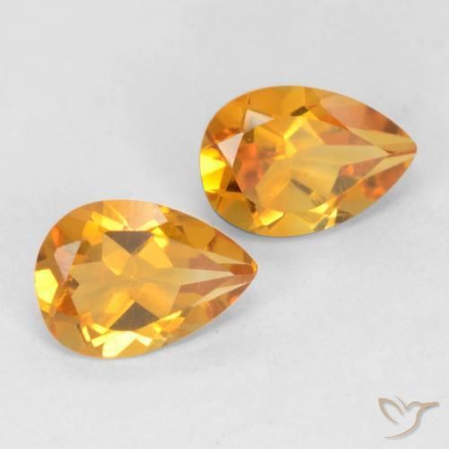 1.33克拉天然黄水晶，梨形，VVS-VS