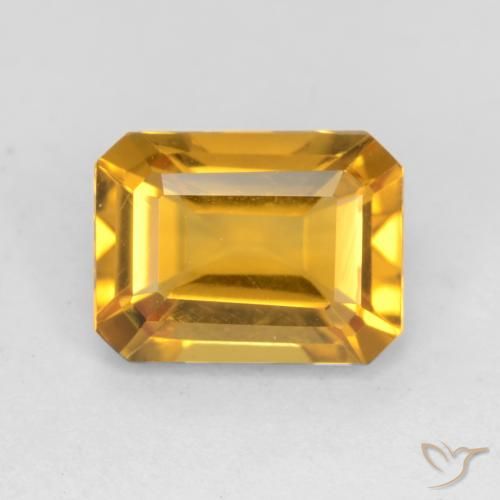 1.44克拉天然黄水晶，八边形，VVS-VS