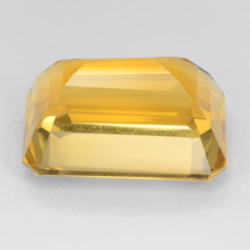 17.53克拉天然金色黄水晶，祖母绿式切割，18×13.1毫米，VVS-VS