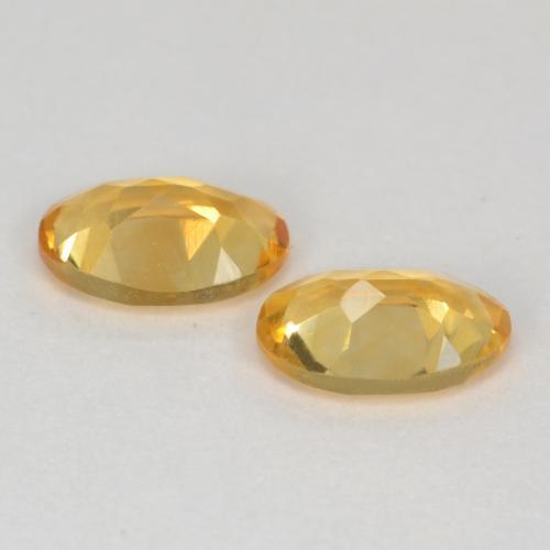 0.77天然金色黄水晶，椭圆形切割，6.1×4.1毫米，VS