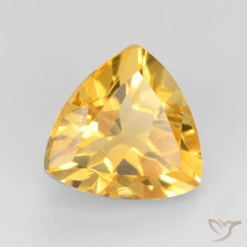 1.83克拉天然黄水晶，胖三角形，VVS-VS