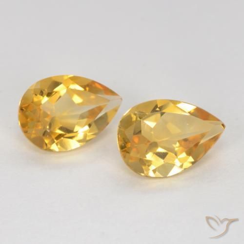 1.31克拉天然黄水晶，梨形，VVS-VS