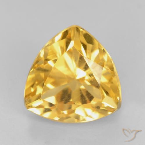 1.81ct 天然 金色 黄水晶, 胖三角形, VVS-VS