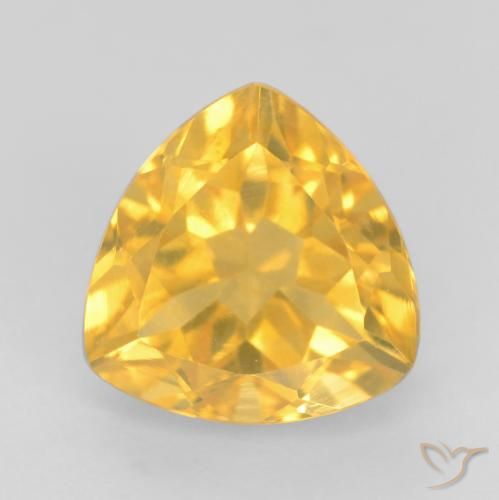 1.79ct 天然 亮金 黄水晶, 胖三角形, VVS-VS