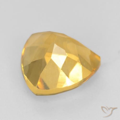 1.79克拉天然黄水晶，胖三角形，VVS-VS