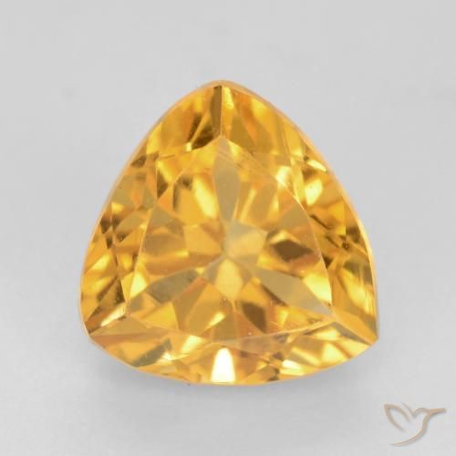1.65ct 天然 金橙色 黄水晶, 胖三角形, VVS-VS