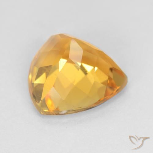 2.48克拉天然黄水晶，胖三角形，VS
