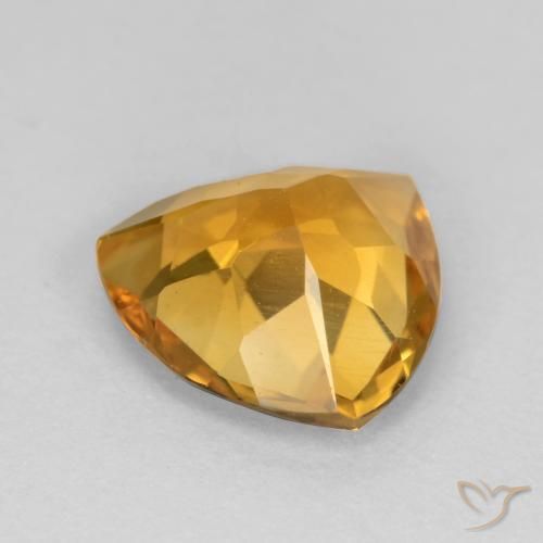 1.72克拉天然黄水晶，胖三角形，VVS-VS