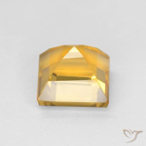 1.75克拉天然黄水晶，正方形，VS