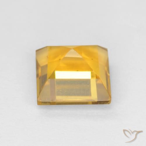 1.67克拉天然黄水晶，正方形，VS