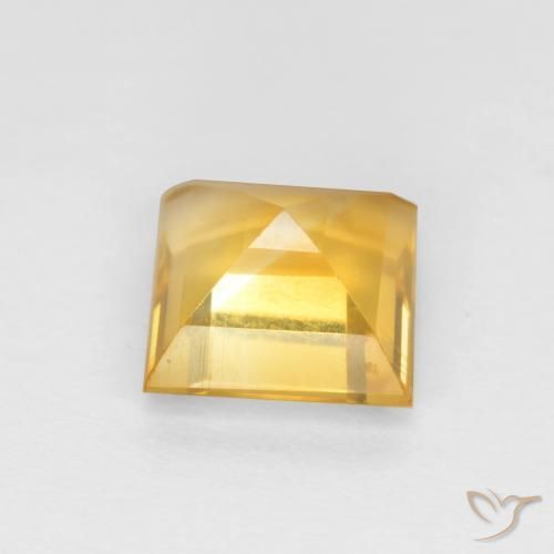 1.19克拉天然黄水晶，正方形，VS