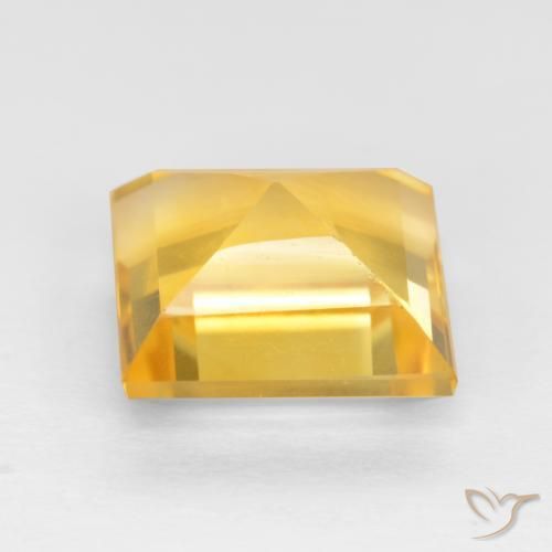 3.19克拉天然黄水晶，正方形，VS
