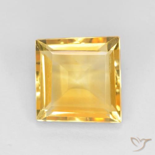 3.02ct 天然 顶级金牌 黄水晶, 正方形, VS