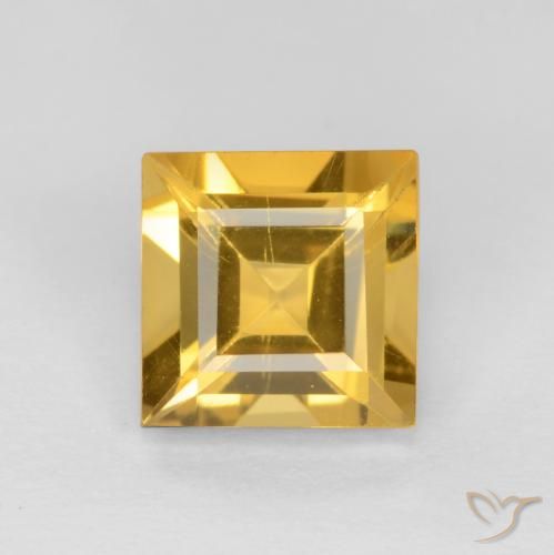 1.49ct 天然 中金 黄水晶, 正方形, VS